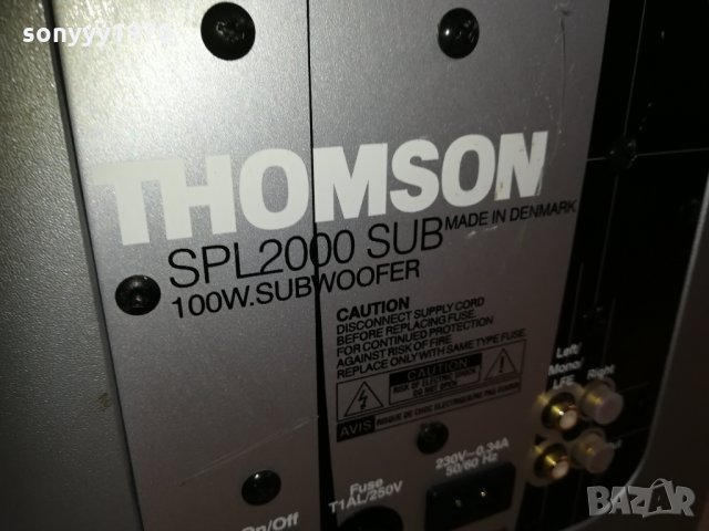 THOMSON POWERED SUBWOOFER SWEDEN 0611201700, снимка 7 - Тонколони - 30698244