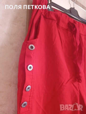 Червен панталон, снимка 2 - Панталони - 53941794