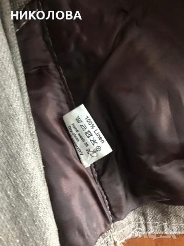 Панталон с елек на Юнона от лен, снимка 5 - Комплекти - 52306533