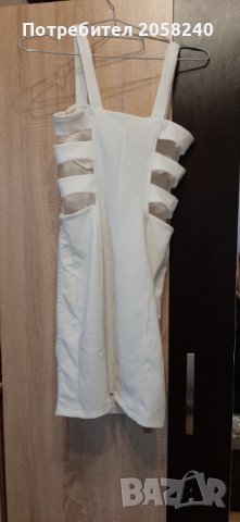 Елегантна бяла рокля , снимка 3 - Рокли - 40868142