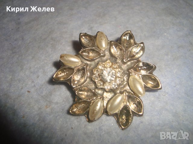 СТАРА ПОСРЕБРЕНА РЕТРО АРТ БРОШКА ВИНТИДЖ НАКИТ БИЖУ 70551