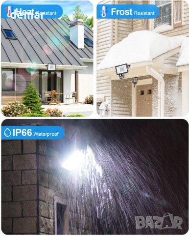 2023 30W охранителен прожектор сензор за движение с IR дистанционно, снимка 7 - Външни лампи - 42048401
