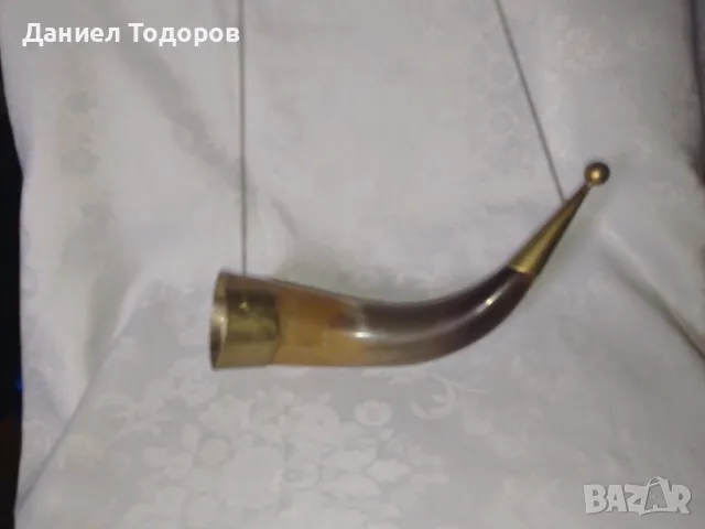 Стар Рог с Бронзов Обков, Чаша  от рог, снимка 12 - Декорация за дома - 49482747