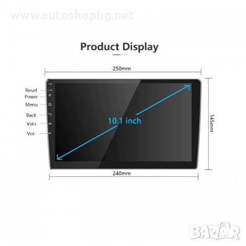 УНИВЕРСАЛНА 10" МУЛТИМЕДИЯ GPS Android 2DIN, снимка 2 - Аксесоари и консумативи - 38820910