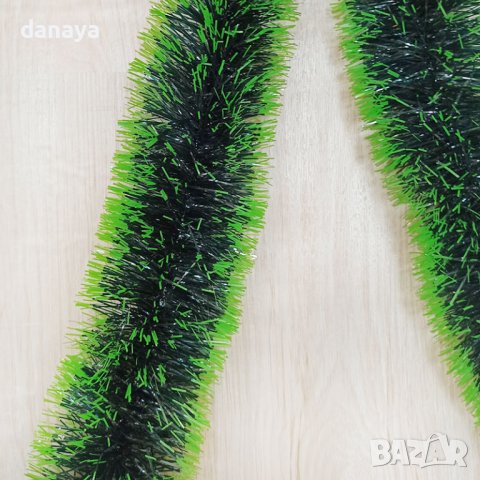 3224 Коледен зелен гирлянд със светло зелени връхчета, 200 x 11cm, снимка 6 - Декорация за дома - 38534291