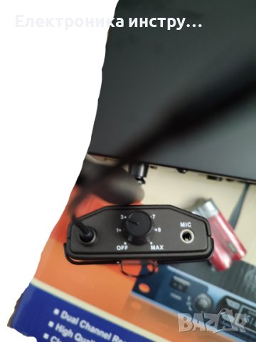 Двуканална VHF безжична микрофонна система, комплект микрофони, снимка 5 - Микрофони - 42376670
