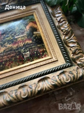 Прекрасна♥️ Картина върху ламарина Предполагам, че е репродукция и е щампа , снимка 5 - Картини - 53332136