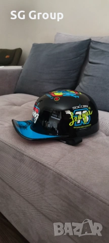 Уникална каска за мотор, скутер, тротинетка, снимка 4 - Други спортове - 54078387