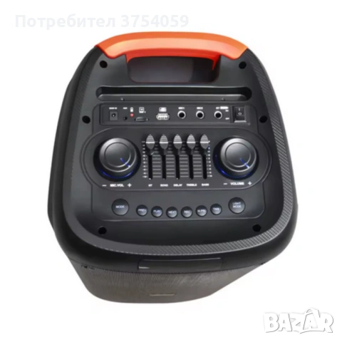 Преносима тонколона с микрофон и дистанционно управление, 40W мощност, Bluetooth, USB/SD и LED , снимка 5 - Тонколони - 53192843