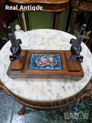 Стара рядка уникална антикварна английска преса за карти 