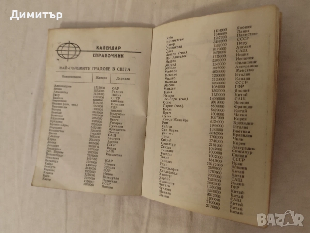 Календарче от 1965 година, снимка 8 - Други ценни предмети - 55906116