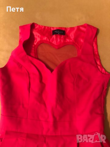 Mohito Червени рокли със сърце на гърба за мама и момиче, снимка 6 - Рокли - 37529599