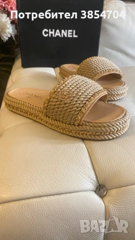 Чехли Шанел*н.38*Chanel braided slippers, снимка 8 - Чехли - 51026486