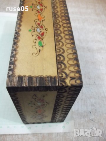 Кутия дървена пирографирана от соца - 2, снимка 4 - Други ценни предмети - 34297858