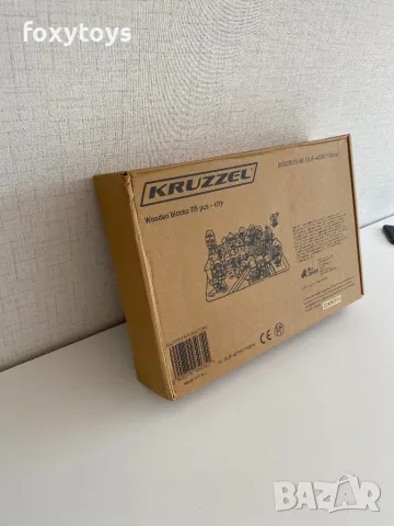 Дървен конструктор - град, 115 блока 23519, снимка 2 - Образователни игри - 46543843