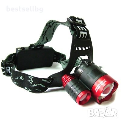 Професионален зареждащ се LED челник фенер за глава планина туризъм лов, снимка 4 - Къмпинг осветление - 29159436