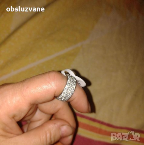 Ослепителен пръстен с бял сапфир 💥, снимка 5 - Пръстени - 37993580