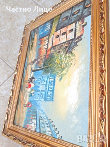 Прекрасна Стара Картина Маслени Бои Платно на Нидерландския Художник Ван Донген, снимка 6 - Антикварни и старинни предмети - 51624589