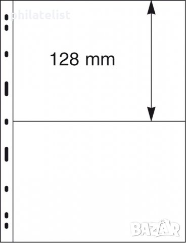 Lindner Uniplate листа за банкноти прозрачни две банкноти, снимка 2 - Нумизматика и бонистика - 35351358