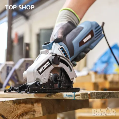 Нов Компактен циркулярен трион 2 диска за дърво, мек метал, пластмаса, снимка 3 - Гедорета - 49945209