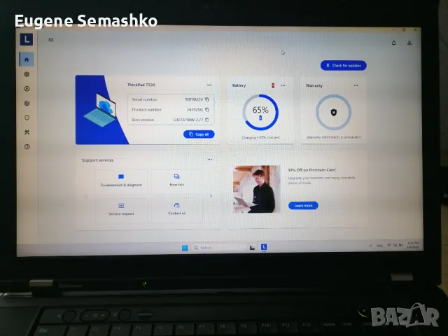 Lenovo ThinkPad T530 – Core i5, 16GB RAM, 256 SSD, снимка 12 - Лаптопи за работа - 50246705