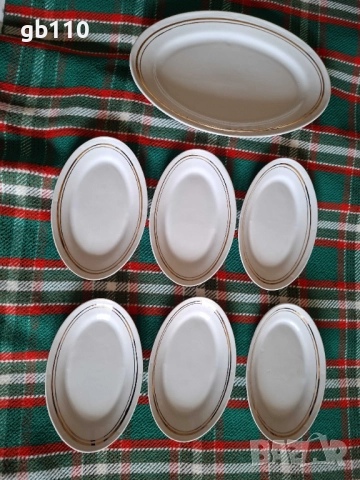 Нов сервиз - Завод за порцелан, гр. Разград, около 1980 г. 3-то качество