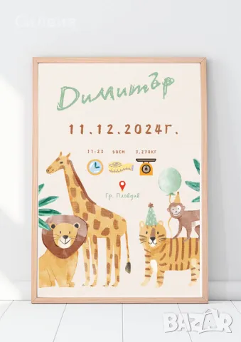 Бебешки визитки, карти за наричане, покани, снимка 11 - Други - 48885691