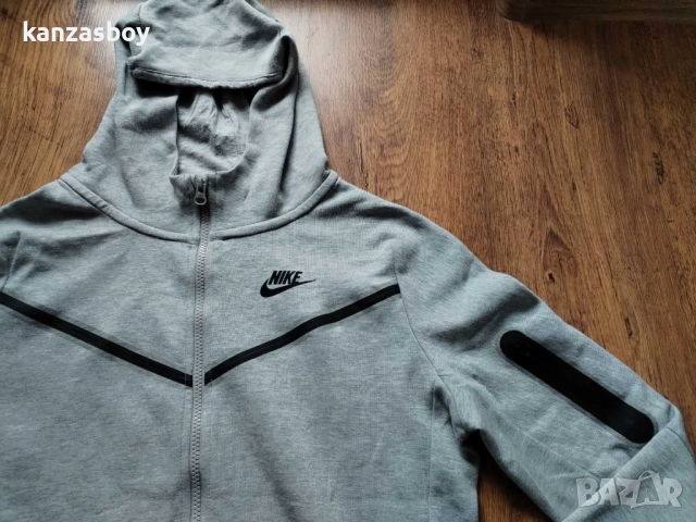 Nike Y NSW TECH FLC FZ HOODIE - страхотно юношеско горнище 158-170см. КАТО НОВО, снимка 3 - Детски анцузи и суичери - 52471014