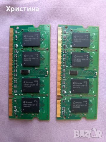 RAM за лаптоп - 512MB 2Rx16 PC2-5300S-555-12 , снимка 3 - RAM памет - 30019281