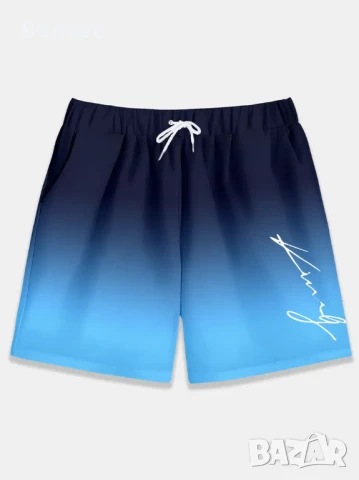 Модерен спортен  комплект-тениска и къс панталон, снимка 4 - Спортни дрехи, екипи - 46928108