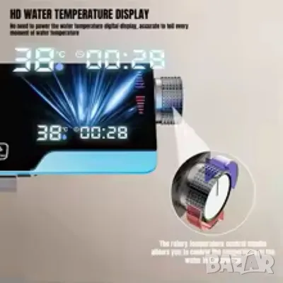 🚨 САМО ДНЕС: -20% ОТСТЪПКА на премиум душ комплект със сиви клавиши и LED дисплей! 🚨, снимка 5 - Душове - 50249332