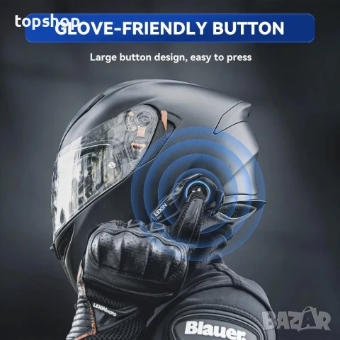 НОВ интерком LEXIN G2P Bluetooth слушалка за мотоциклетна каска, FM радио, 6 корпуса, универсално..., снимка 4 - Аксесоари и консумативи - 50556190