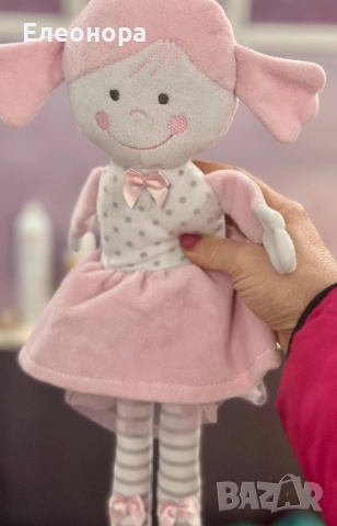 Нова мека кукла балерина със вградени звънчета в крачетата , снимка 2 - Плюшени играчки - 52565669