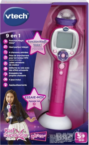 Микрофон за караоке VTECH Kidi Superstar Moov' , снимка 4 - Музикални играчки - 52933292
