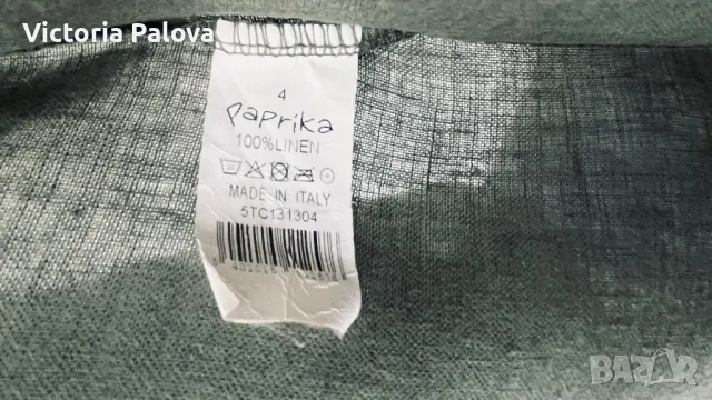 Красива ленена риза/блуза plus size PAPRIKA Италия, снимка 4 - Ризи - 48838119