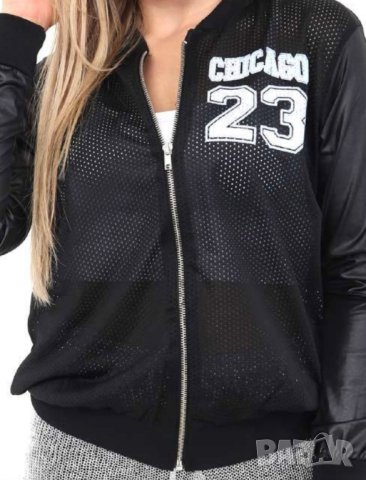 Разпродажба Дамско черно спортно яке, тънко, лятно пролетно есенно, бомбер бомбър, мрежа airtex, снимка 4 - Якета - 40729455