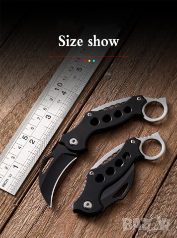 Сгъваем нож с дръжка от титаниева сплав, снимка 6 - Ножове - 42235822