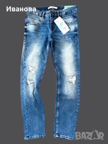 Slim дънки от еластичен деним, снимка 3 - Дънки - 49611385