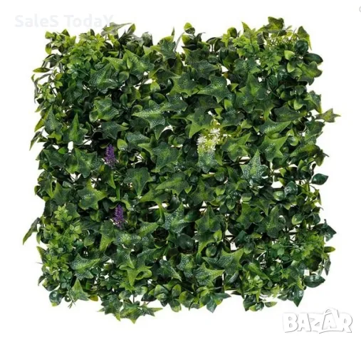 Декоративен бръшлян, Плочка с изкуствена трева, 50*50см