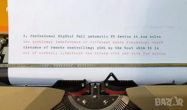 Пишеща Машина Lemair 3/ 3 цвята Латиница нова лента топ състояние, снимка 2 - Антикварни и старинни предмети - 48814104