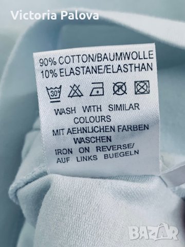 Небесносиня блуза/топ CLOSED лукс, снимка 8 - Блузи с дълъг ръкав и пуловери - 40511455