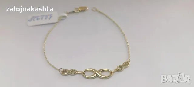 Нова-Златна гривна-1,59гр/14кр, снимка 4 - Гривни - 48893167