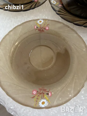 Комплект от шест чаши с чинийки за кафе или чай - 150мл,от дуралекс френско производство, снимка 5 - Чаши - 56155863