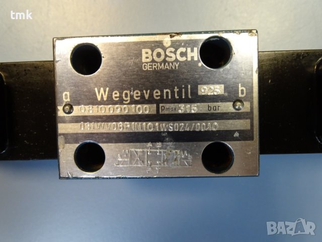 Хидравличен разпределител BOSCH 0810 090100 directional control valve 24VDC, снимка 3 - Резервни части за машини - 42222306