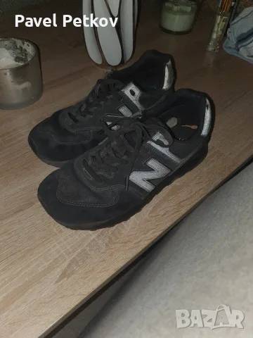 Обувки New Balance 574 черни използвани размер 42.5 без забележки