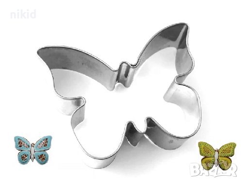 Нежна пеперуда метална форма резец за бисквитки сладки фондан украса, снимка 1 - Форми - 18647129