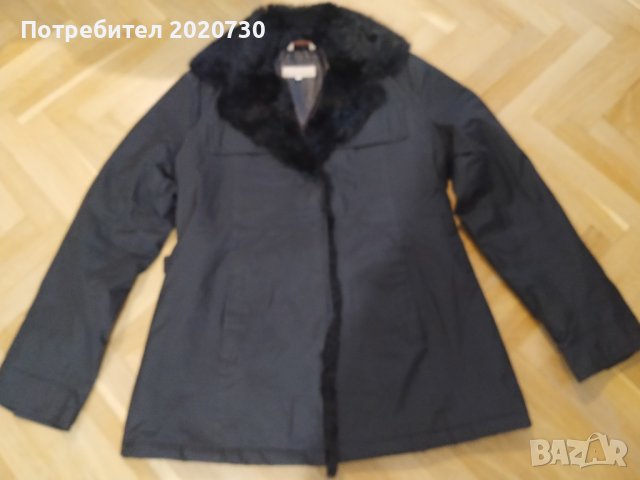 Дамско късо яке с кожена яка, снимка 5 - Якета - 44292792