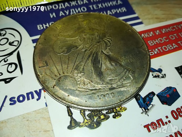 долар-метален 1900, снимка 5 - Други ценни предмети - 29121508