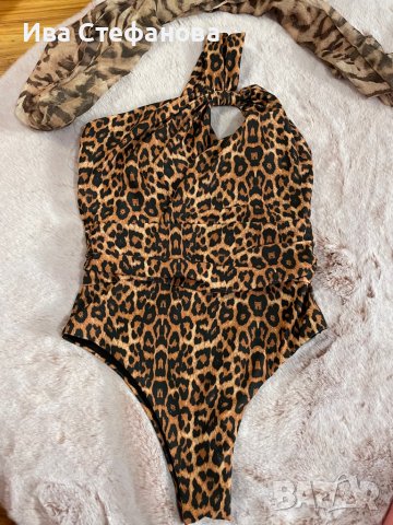 Нов цял леопардов тигров бански костюм , снимка 3 - Бански костюми - 37098374