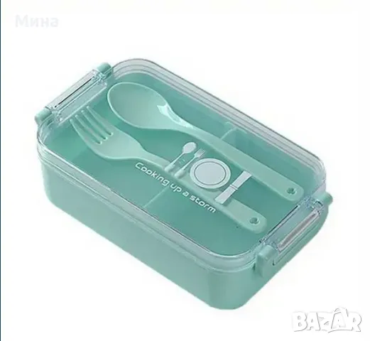 Кутия за обяд с вилица и лъжица, снимка 2 - Кутии за храна - 47274048